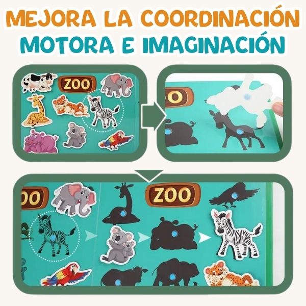 Quiet Book - Libro interactivo Montessori Educación infantil