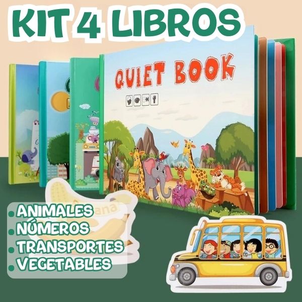 Quiet Book - Libro interactivo Montessori Educación infantil